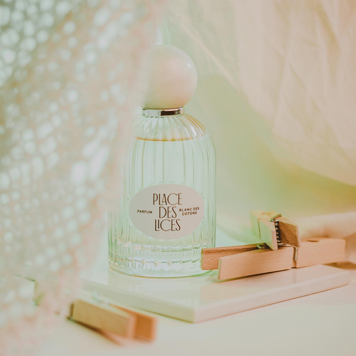 Blanc des Cotons 100ml Eau de Parfum Lifestyle Shot by Place Des Lices