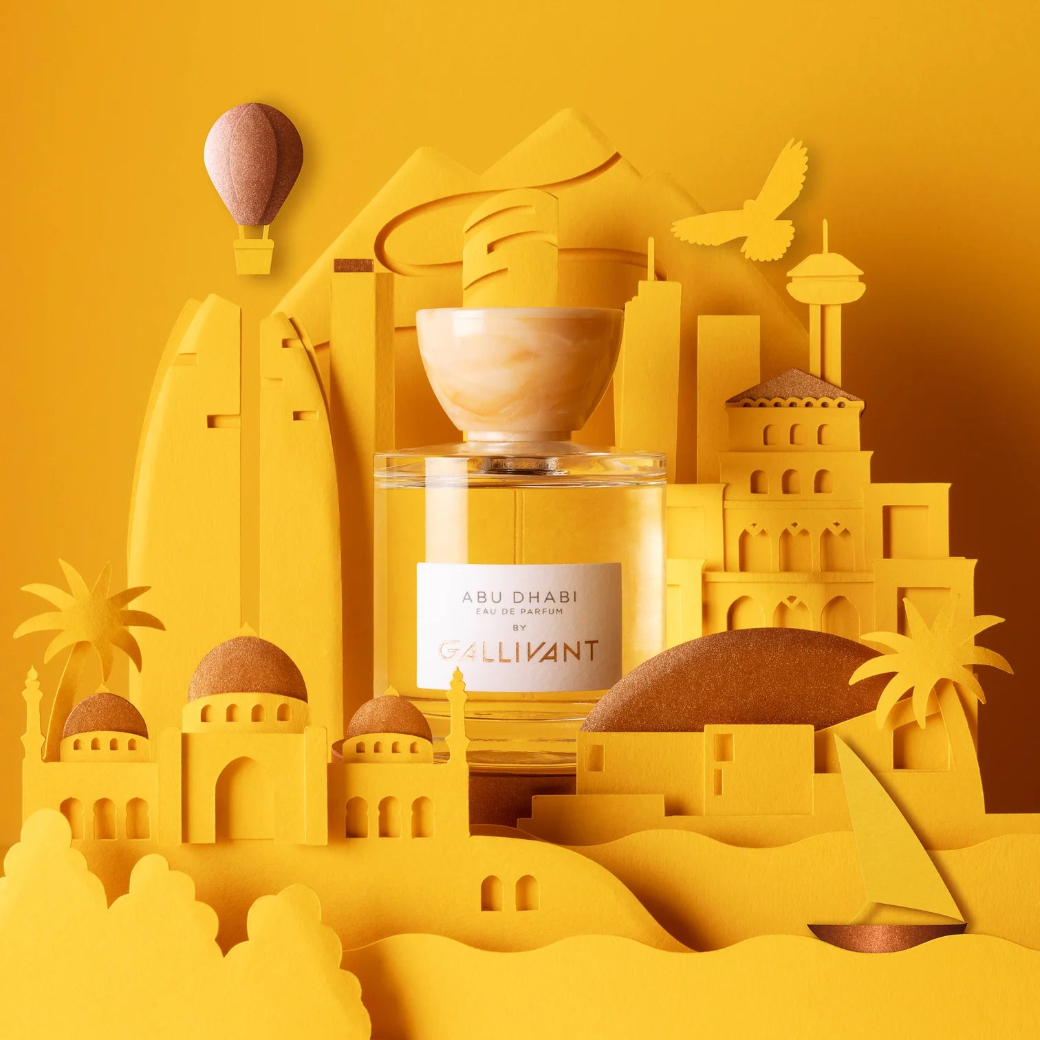 Abu Dhabi 100ml Eau de Parfum Lifestyle Shot by Gallivant