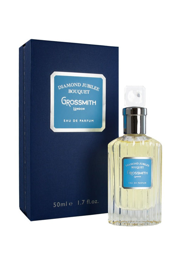 Diamond Jubilee Bouquet Eau de Parfum 50ml Bottle and Box by Grossmith London