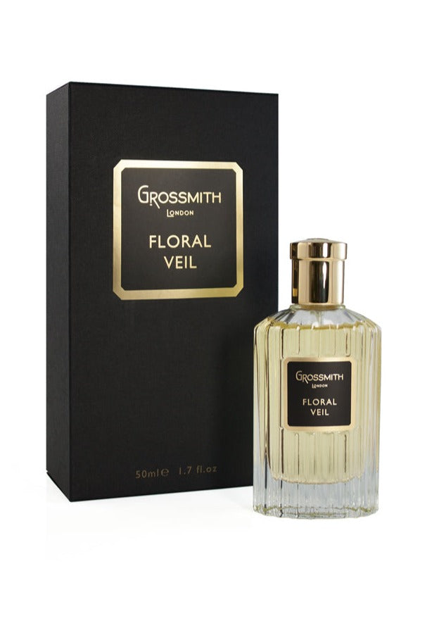 Floral Veil Eau de Parfum 100ml Bottle and Box by Grossmith London