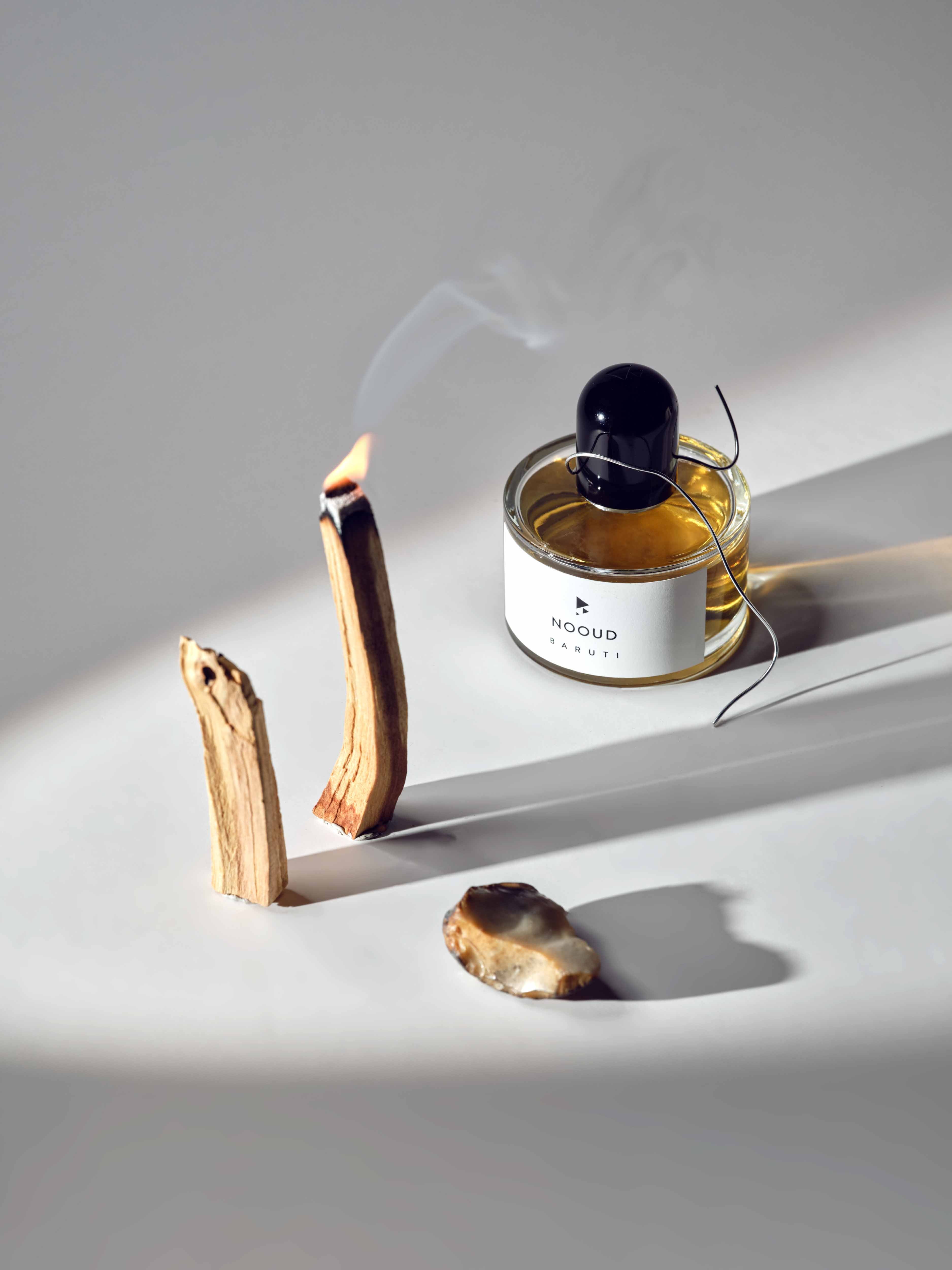 NOOUD 50ml Eau de Parfum Lifestyle Shot by Baruti