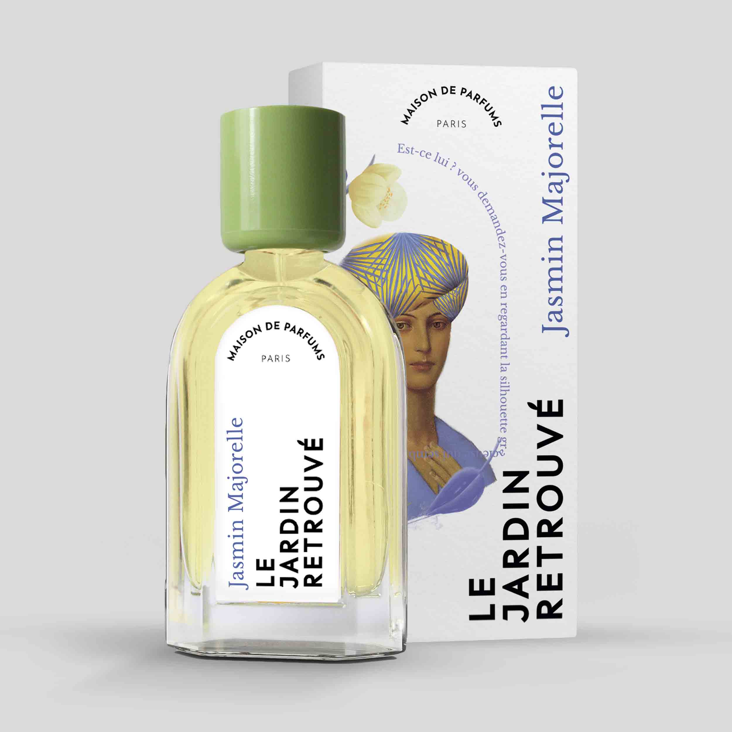 Jasmin Majorelle Eau de Parfum 50ml Bottle and Box by Le Jardin Retrouvé