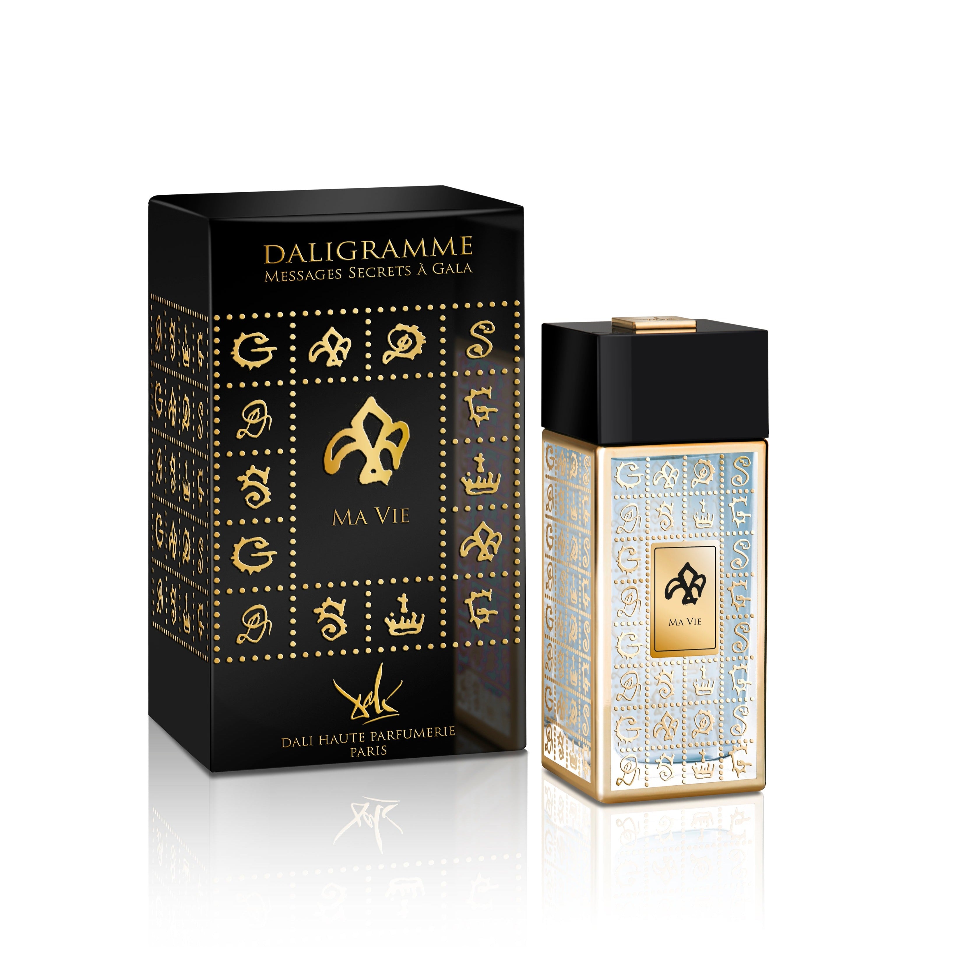 Ma Vie Eau de Parfum 100ml Bottle and Box by Dalí Haute Parfumerie
