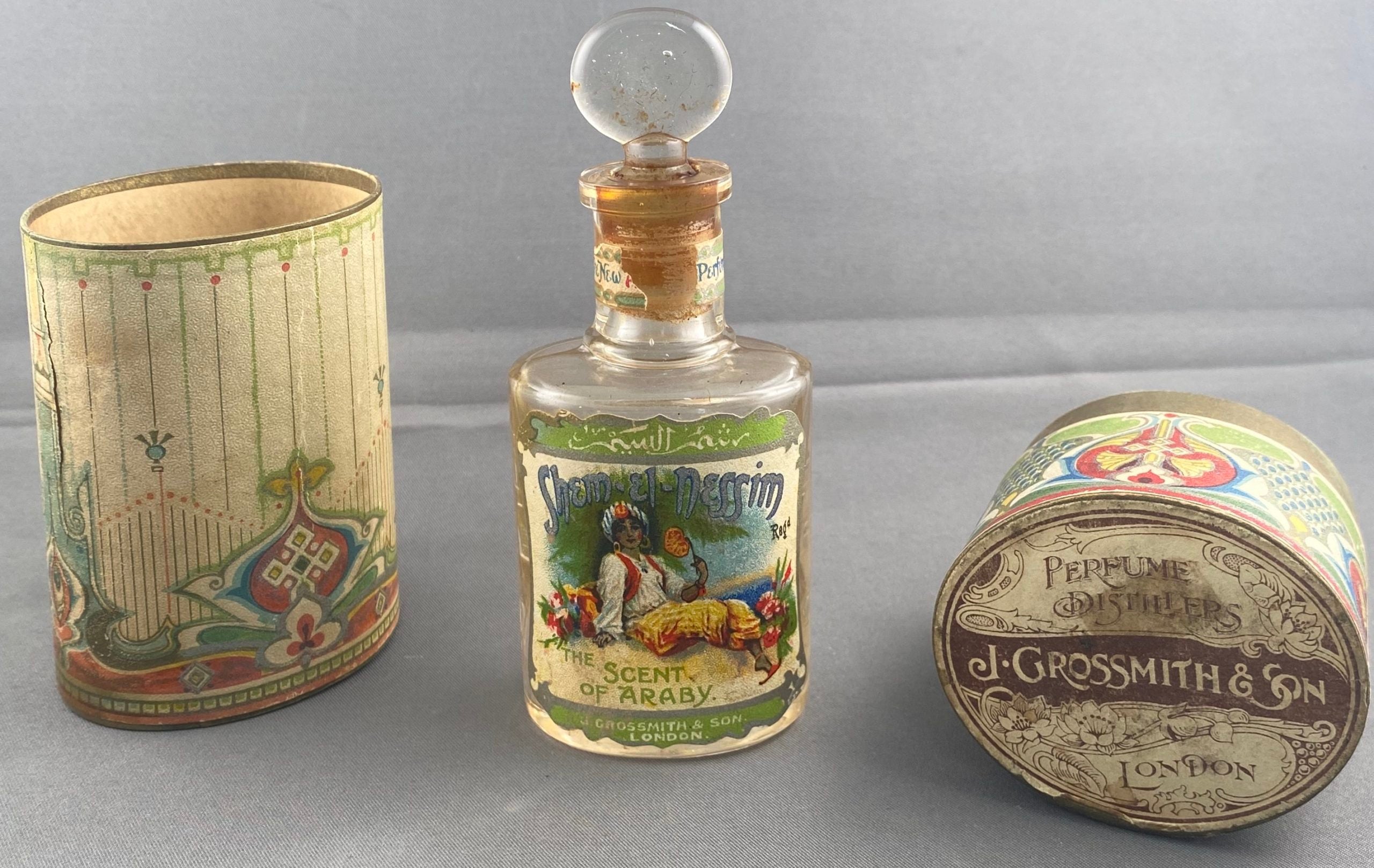 The original packaging for the scent of Scent El Nessim