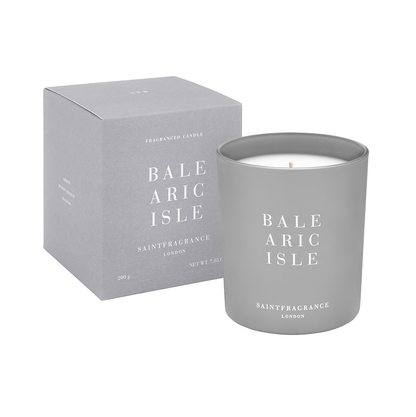 Balearic Isle 200g Scented Candle and Box by Saint Fragrance