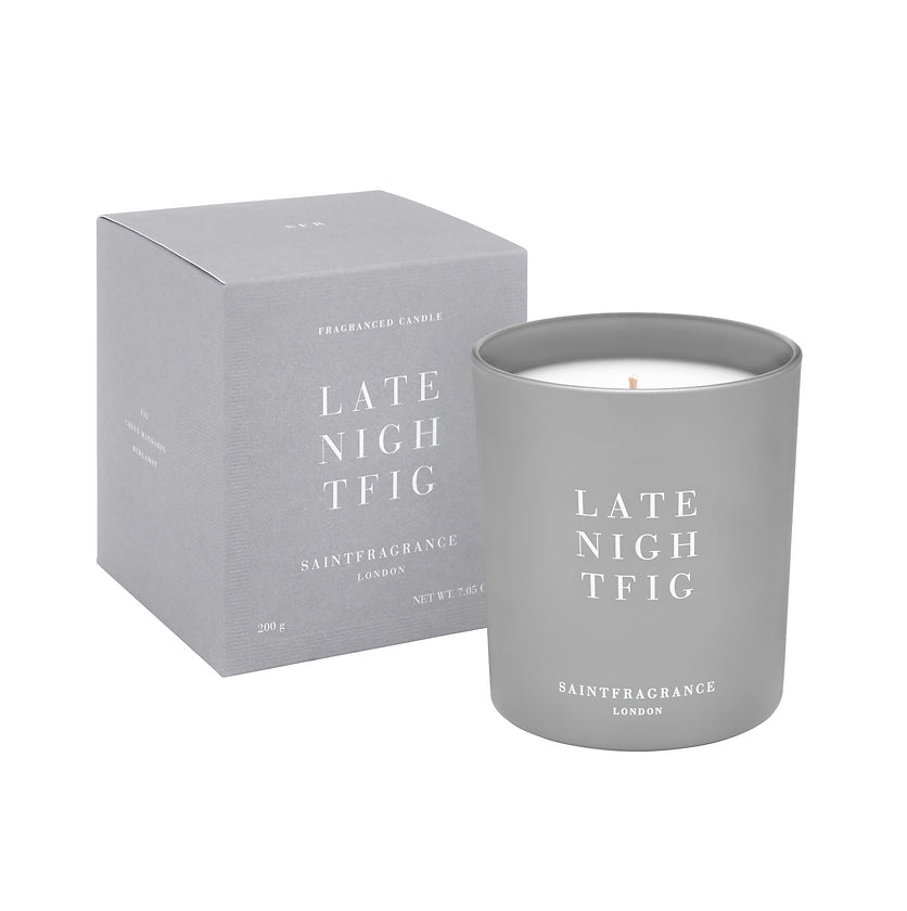 Late Night Fig 200g Candle and Box by Saint Fragrance