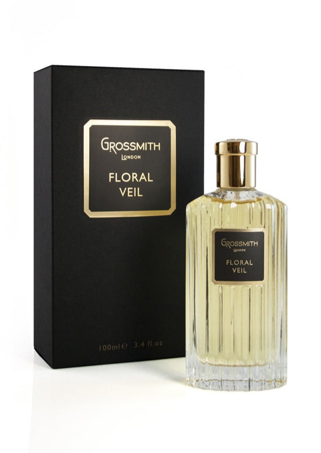 Floral Veil Eau de Parfum 100ml Bottle and Box by Grossmith London