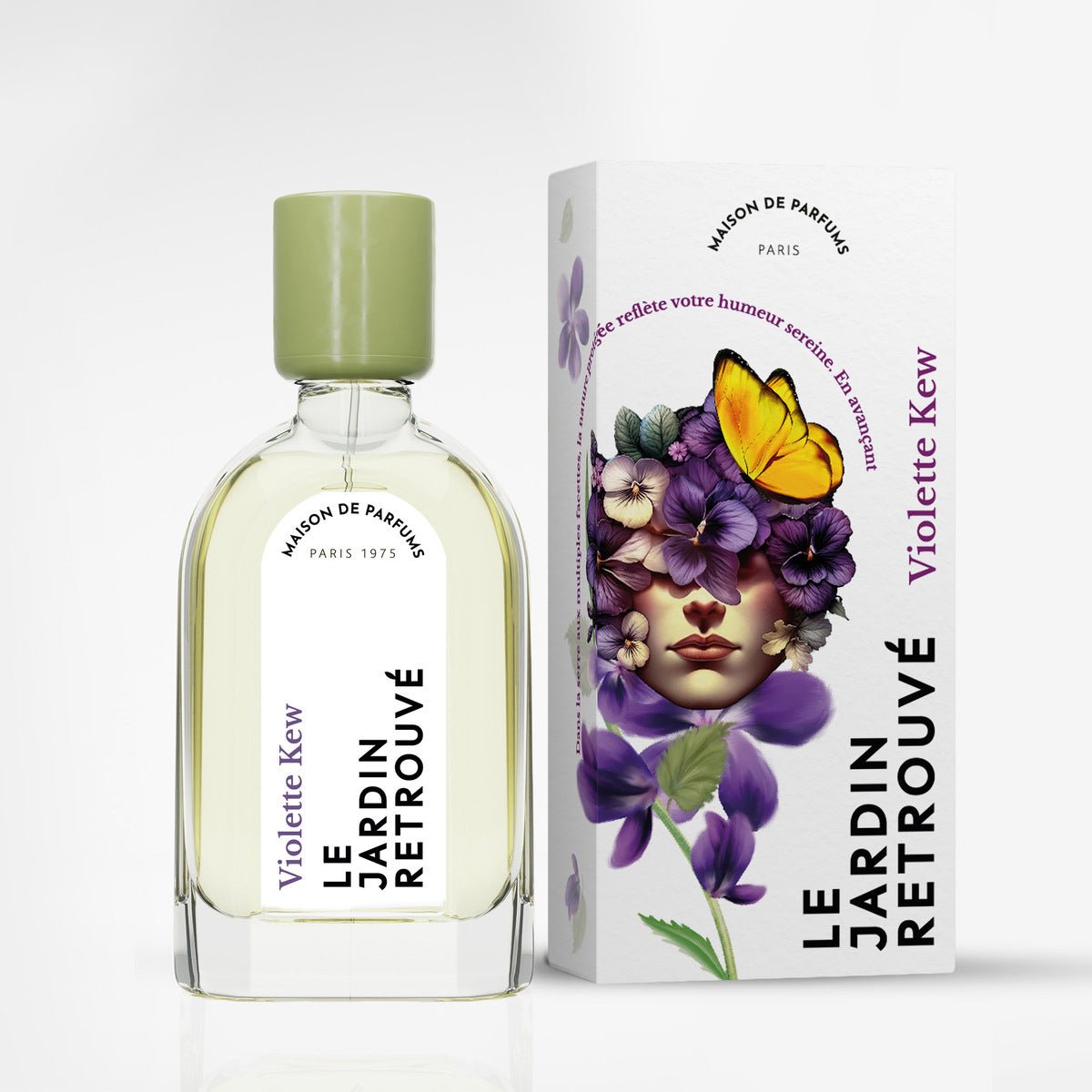 Violette Kew 50ml Packshot with Box by Le Jardin Retrouvé