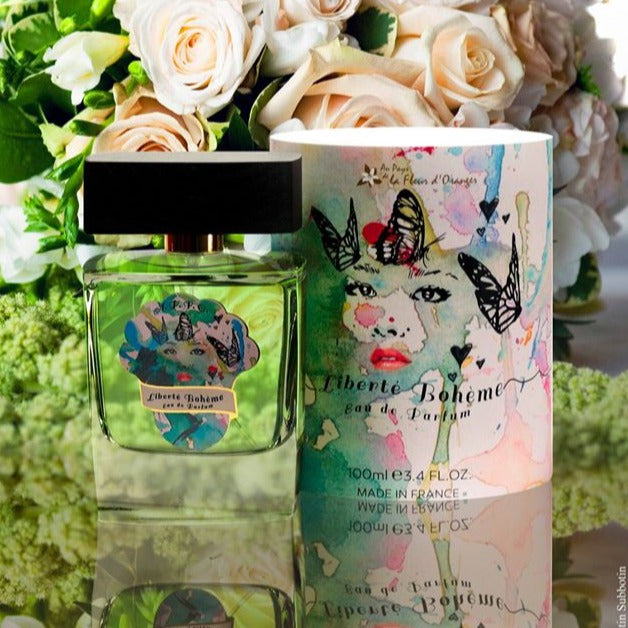 Liberte Boheme 100ml Eau de Parfum Bottle and Box by Au Pays de la Fleur D'Oranger