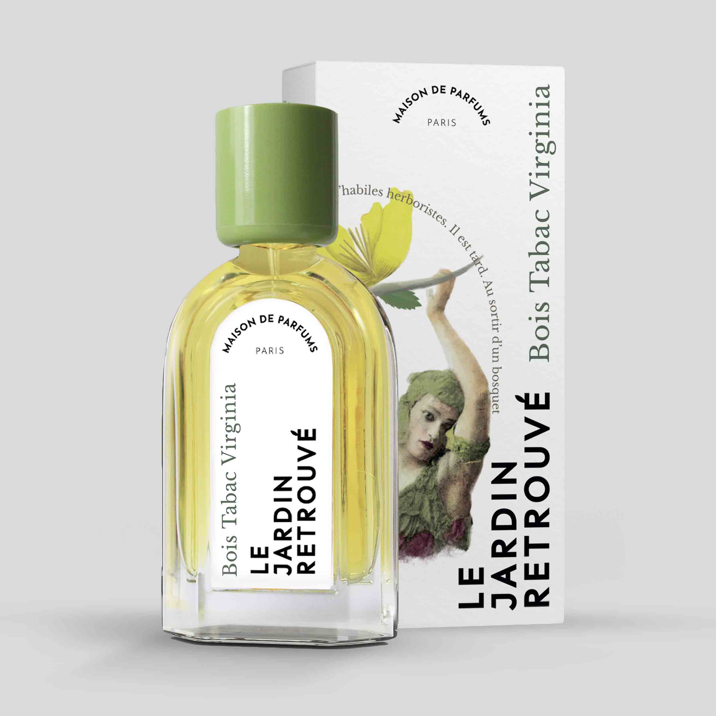 Bois Tabac Virginia Eau de Parfum 50ml Bottle and Box by Le Jardin Retrouvé