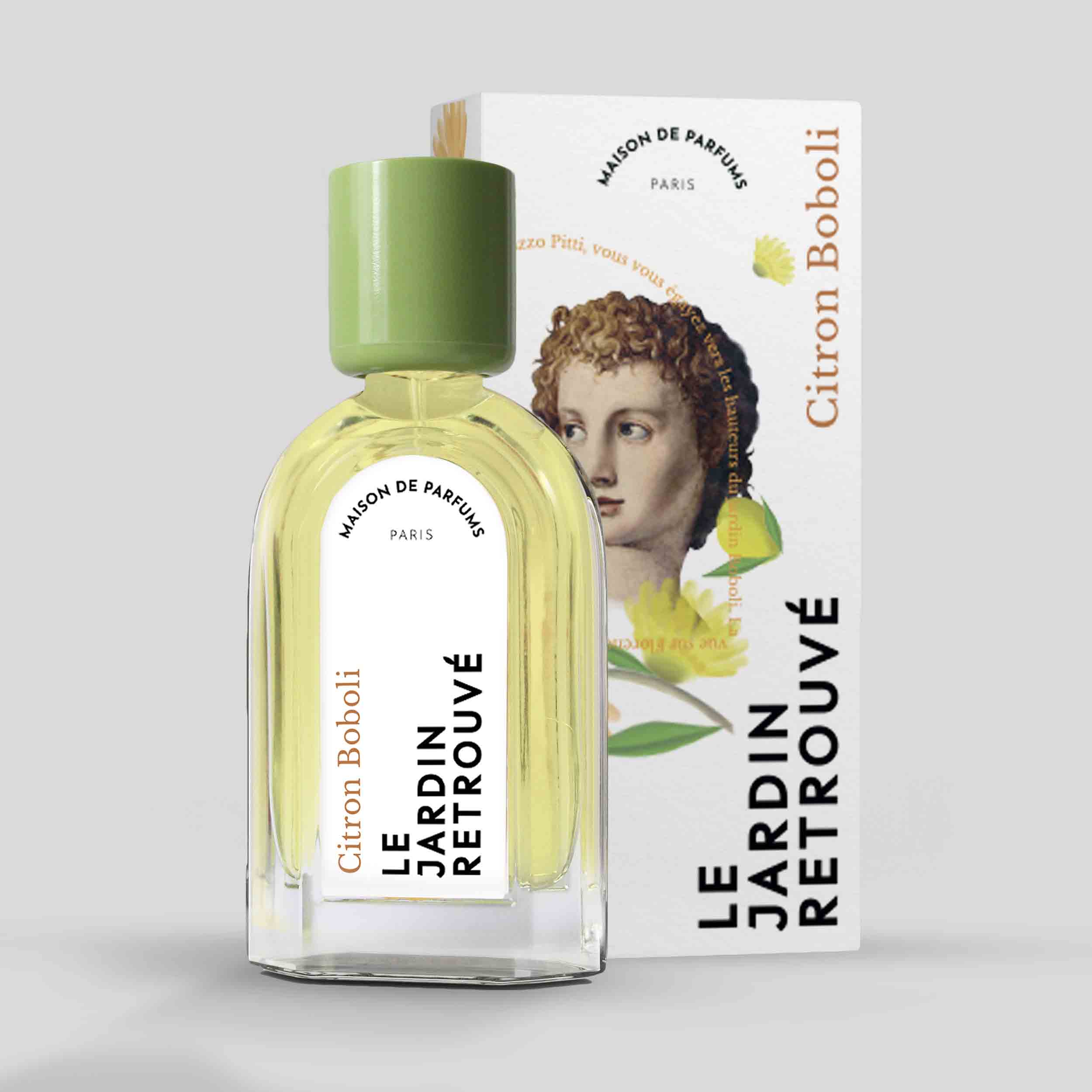 Citron Boboli Eau de Parfum 50ml Bottle and Box by Le Jardin Retrouvé