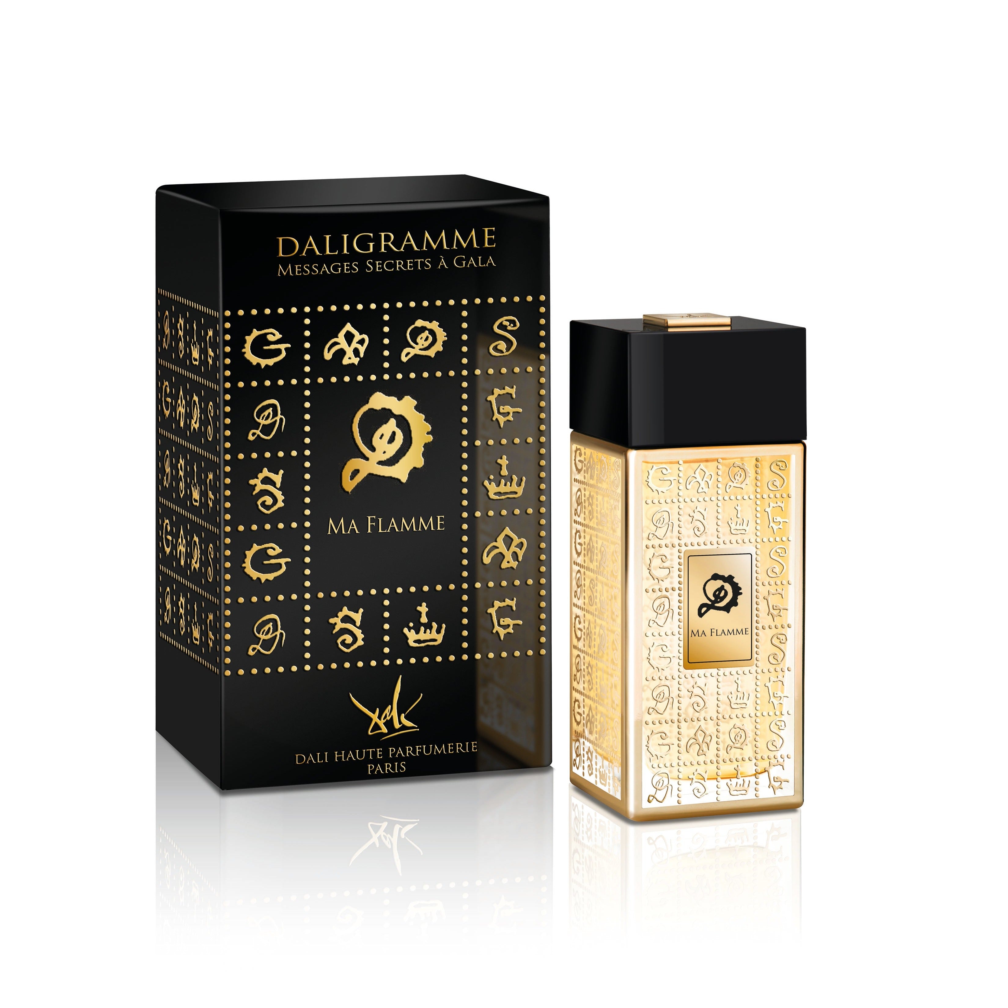 Ma Flamme Eau de Parfum 100ml Bottle and Box by Dalí Haute Parfumerie