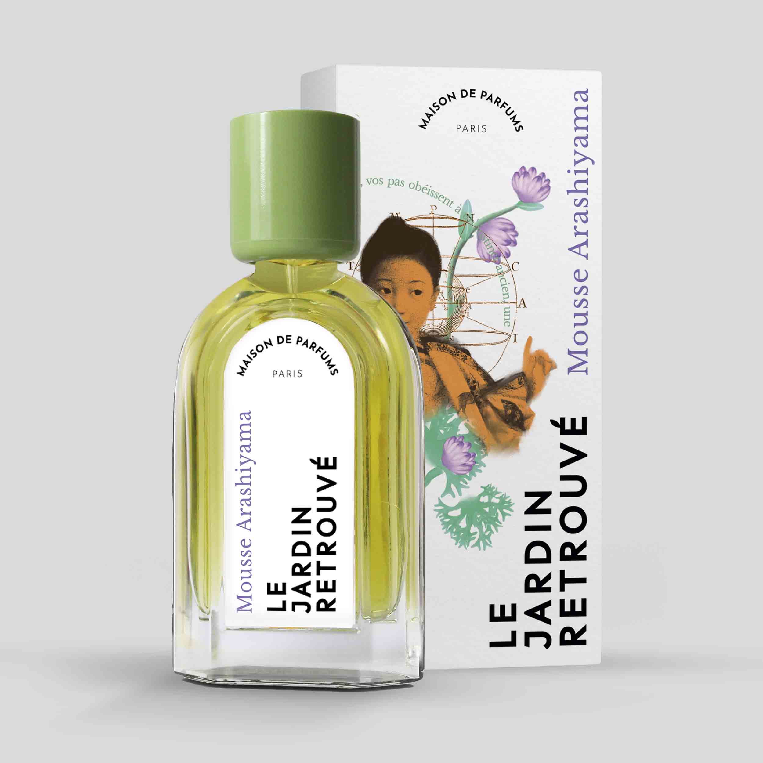 Mousse Arashiyama Eau de Parfum 50ml Bottle and Box by Le Jardin Retrouvé