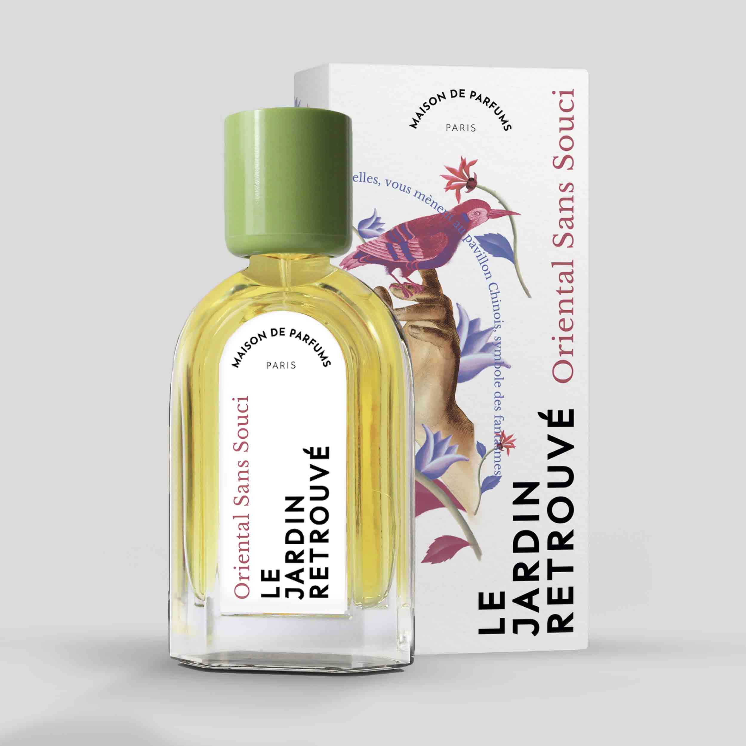 Oriental Sans Souci Eau de Parfum 50ml Bottle and Box by Le Jardin Retrouvé