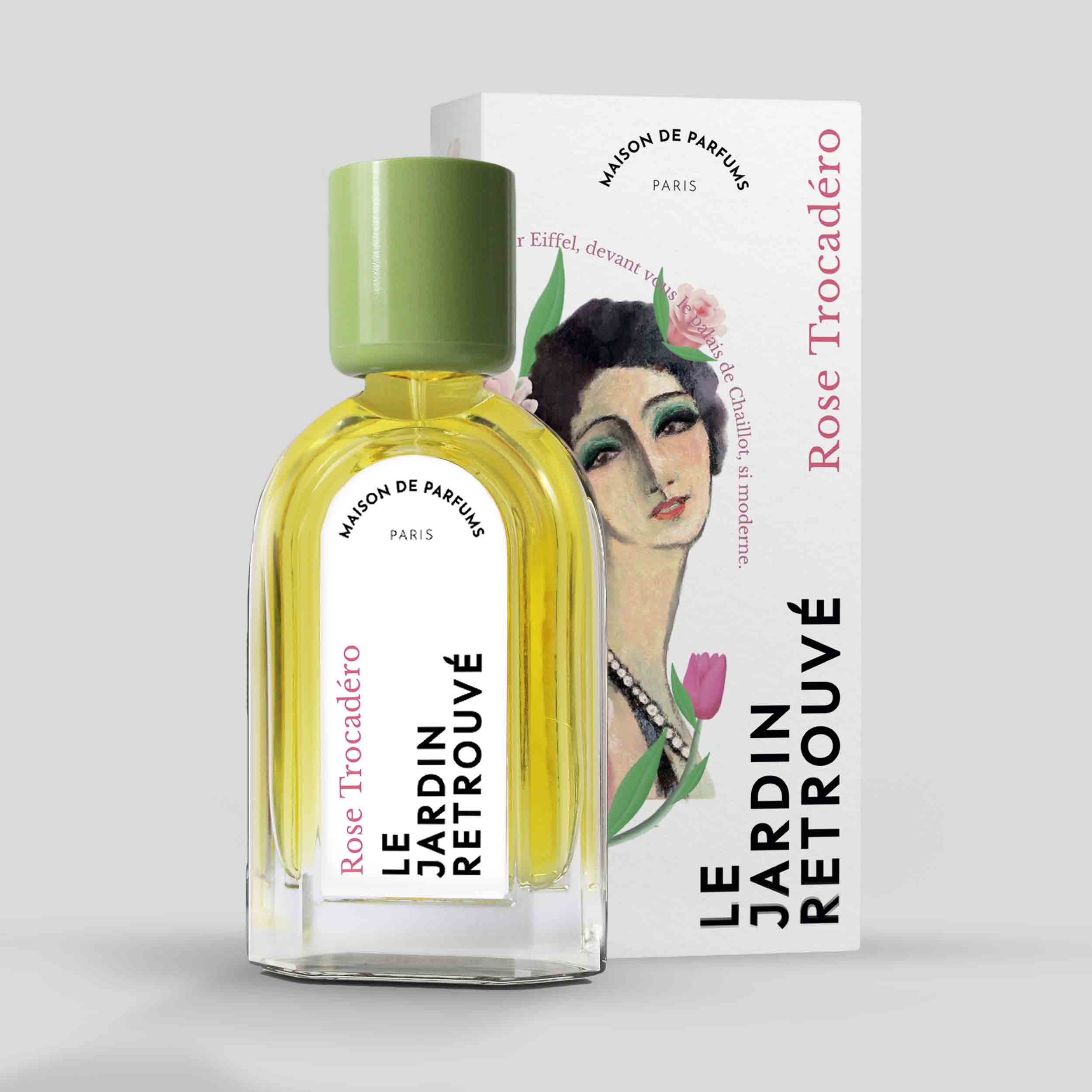 Rose Trocadéro Eau de Parfum 50ml Bottle and Box by Le Jardin Retrouvé