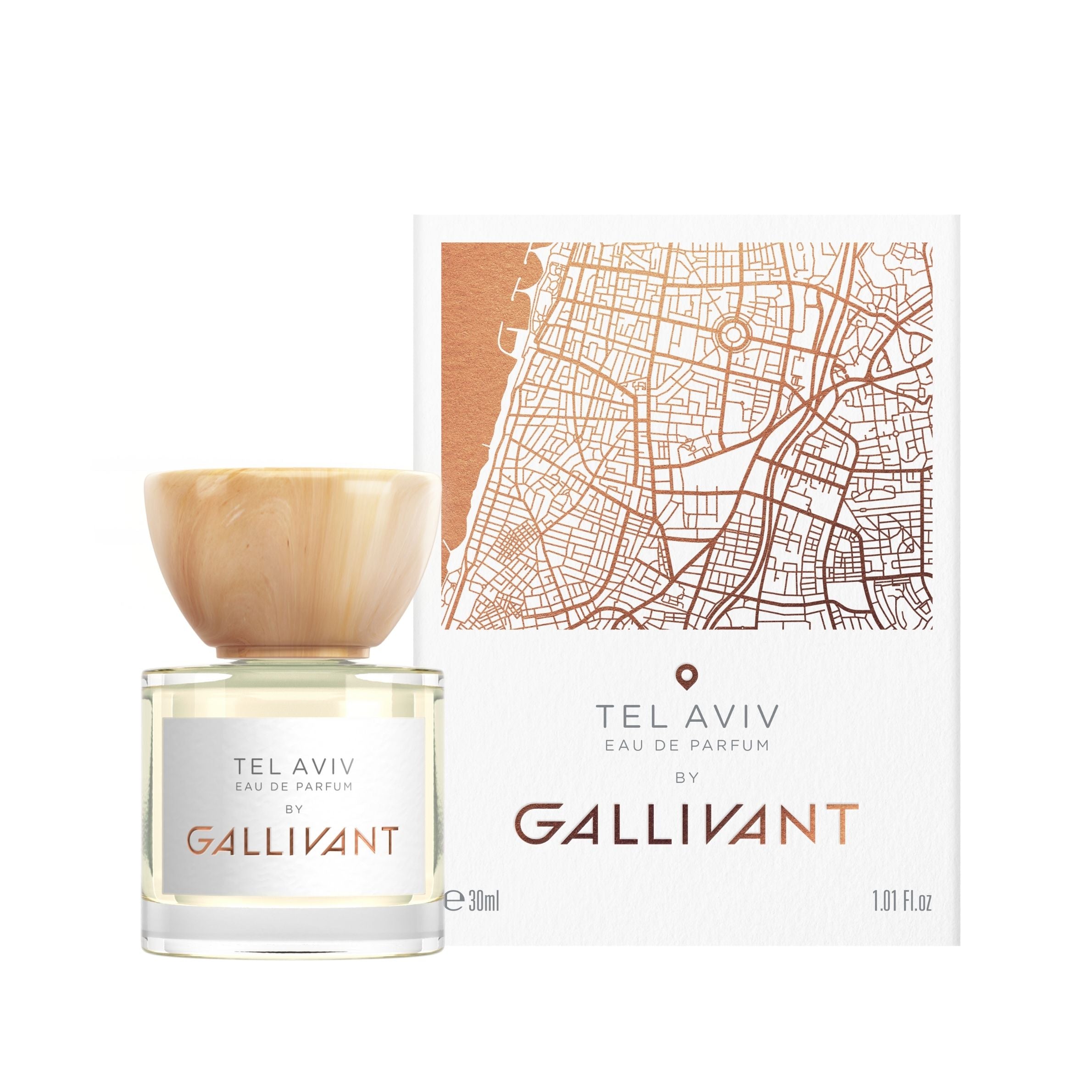 Tel Aviv 30ml Eau de Parfum Bottle and Box by Gallivant
